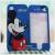 Free shipping Case for IPhone splicing two pieces of striped blue Mickey Mouse.
